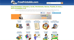 Desktop Screenshot of freeprintable.com